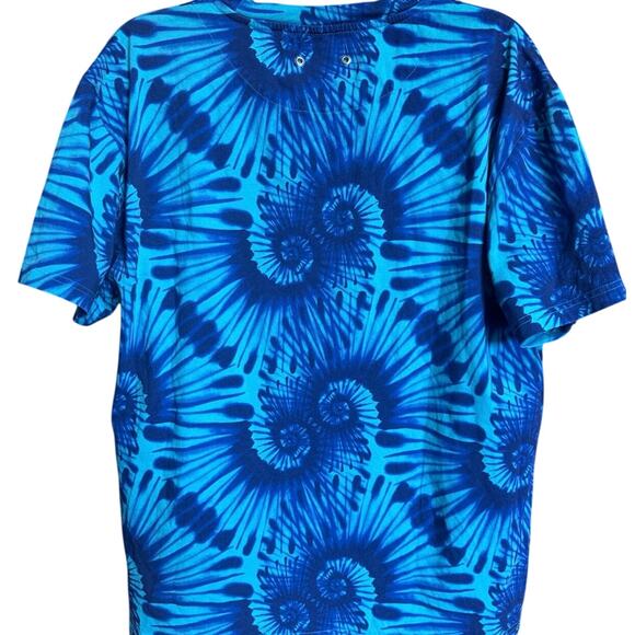 Vilebrequin Men’s Tie Dye Tareck Tee Shirt Crewneck Short Sleeve Blue Size XL - Picture 8 of 13
